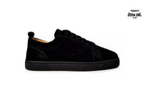 Christian Louboutin Louis Junior Suede Trainers Black