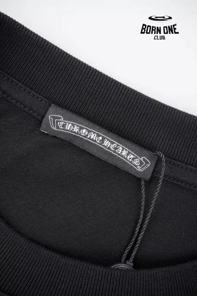 Chrome Heart Corss Outline T-Shirt in Black Camista