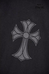 Chrome Heart Corss Outline T-Shirt in Black Camista