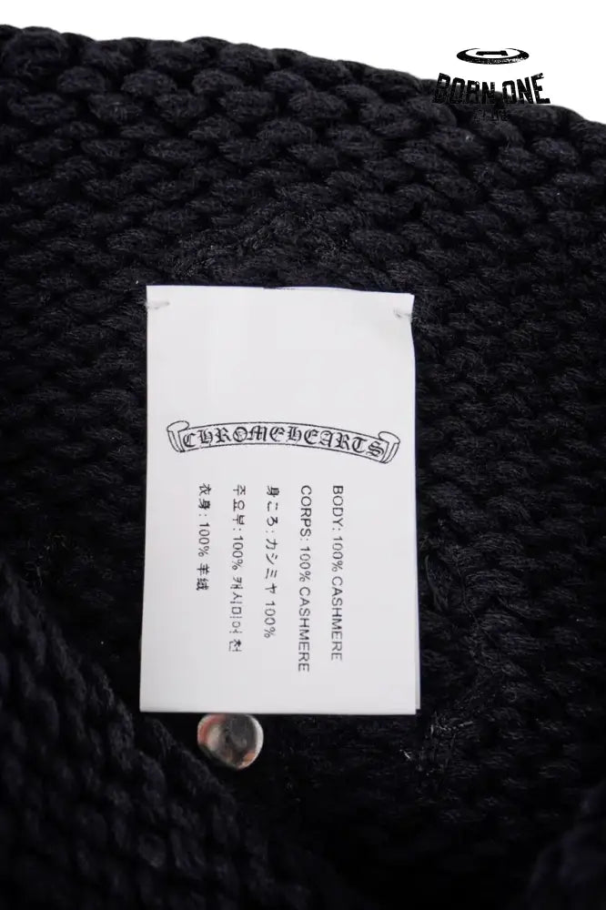 Chrome Heart Cross Beanie in Black Touca One Size