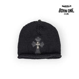 Chrome Heart Cross Beanie in Black Touca One Size