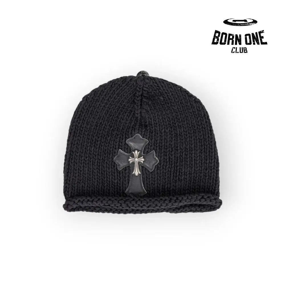 Chrome Heart Cross Beanie in Black Touca One Size