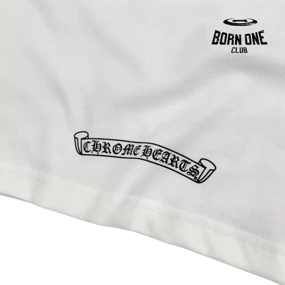 Chrome Heart Horse Shoe Logo Pocket T-Shirt in Camo White