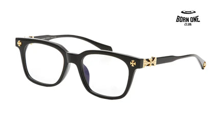 Chrome Hearts Black Gold Glasses Óculos (Alta Qualidade)