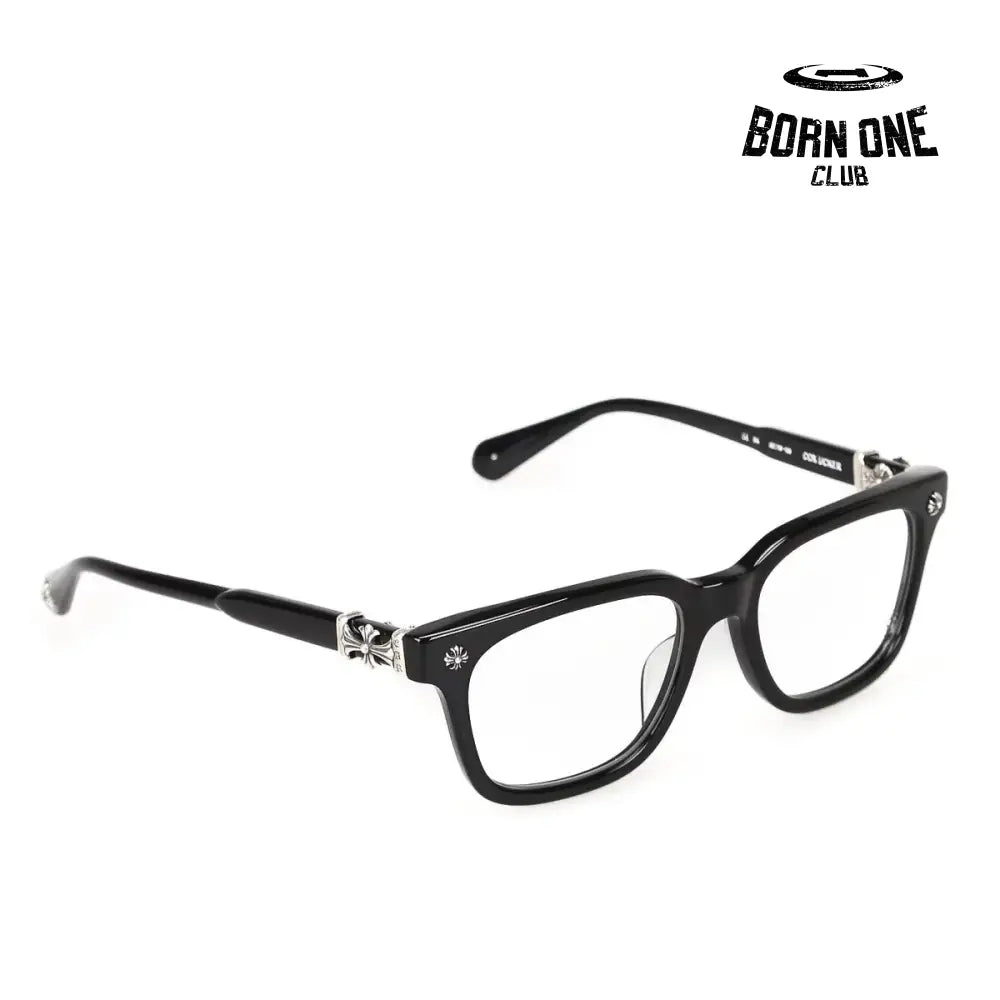 Chrome Hearts Black Silver Glasses Óculos (Alta Qualidade)