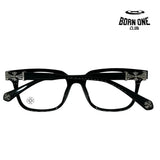 Chrome Hearts Black Silver Glasses Óculos (Alta Qualidade)