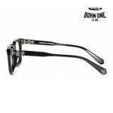 Chrome Hearts Black Silver Glasses Óculos (Alta Qualidade)