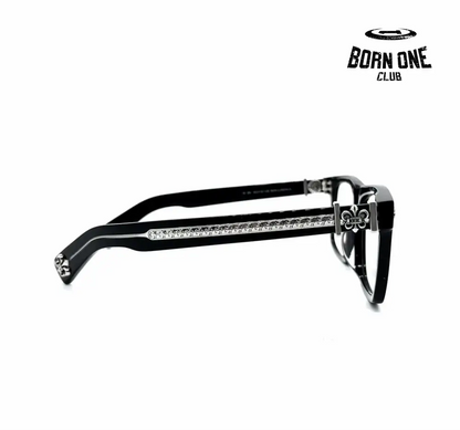 Chrome Hearts Black Silver Óculos