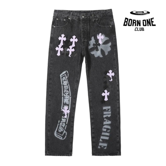 Chrome Hearts Calça Jeans