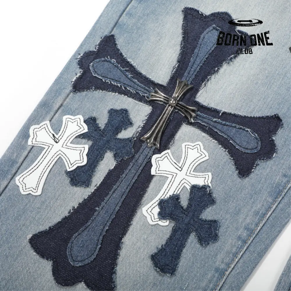 Chrome Hearts Calça Jeans