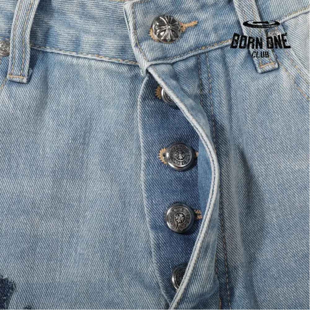 Chrome Hearts Calça Jeans