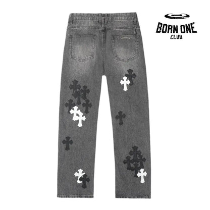 Chrome Hearts Calça Jeans