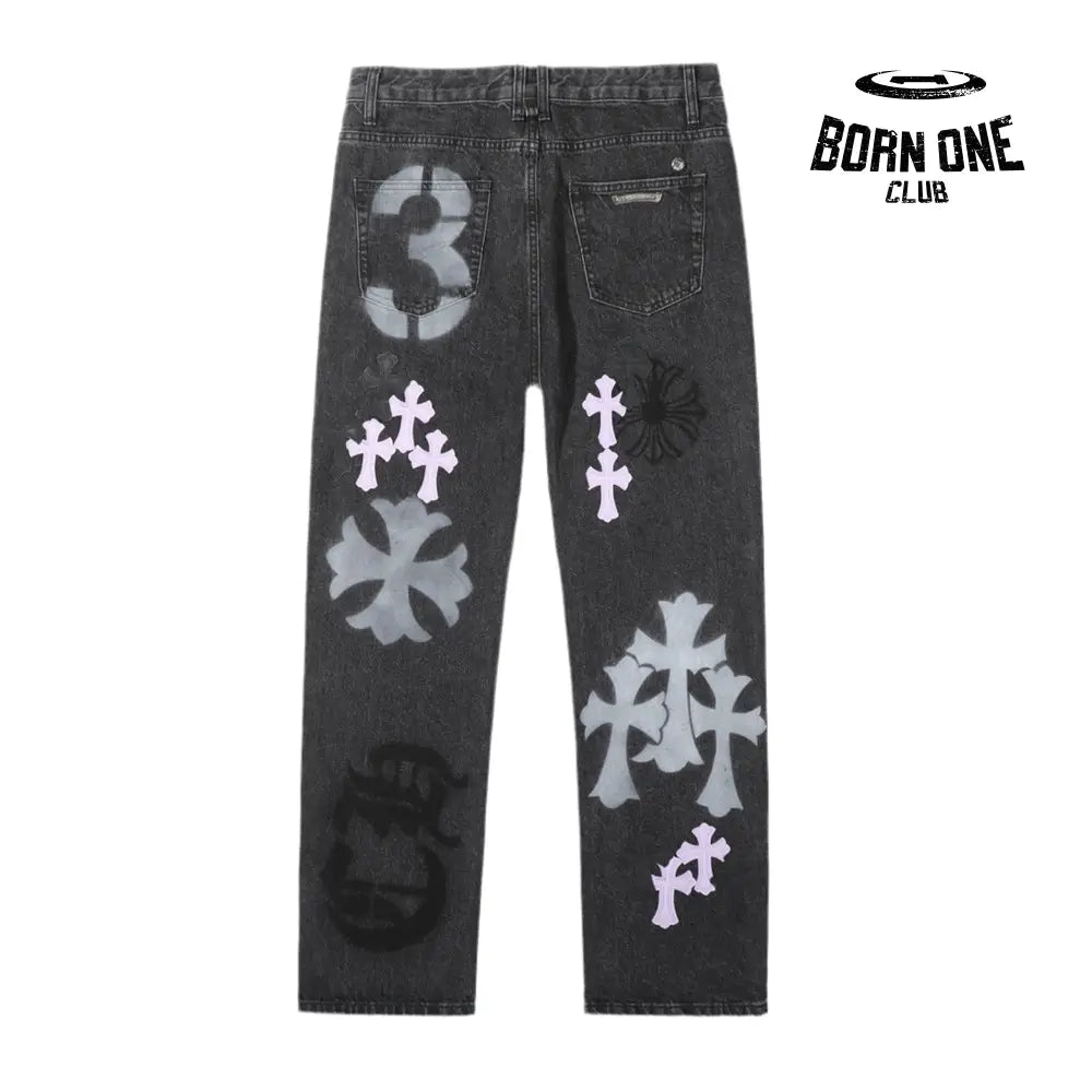 Chrome Hearts Calça Jeans