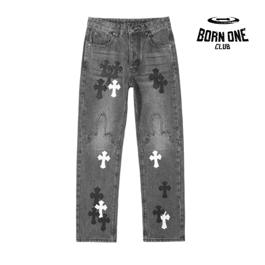 Chrome Hearts Calça Jeans