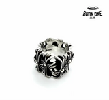 CHROME HEARTS Cemetery Square Ring Anel Prata 925