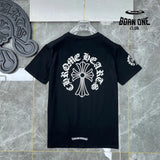 Chrome Hearts Collar Print T-Shirt Black White Camiseta