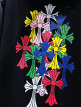 Chrome Hearts Colorful Crosses hoodie (Black/White) Moletom