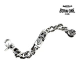 CHROME HEARTS Dagger Link Clip Thick Bracelete Prata 925