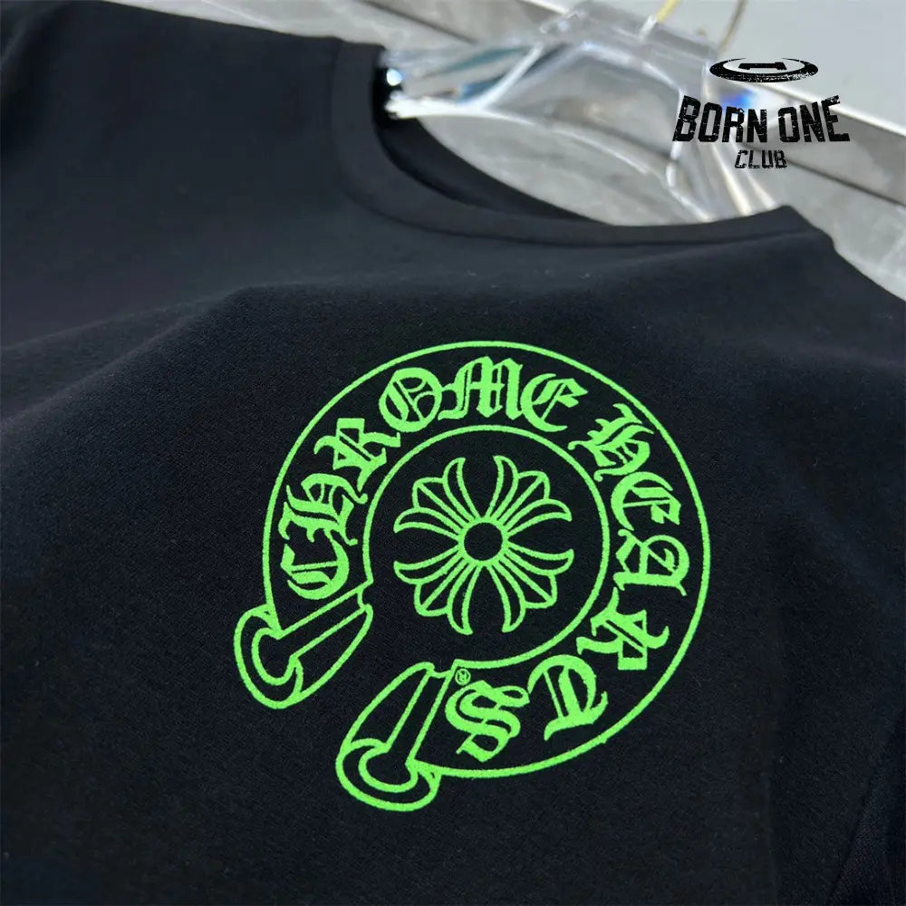 Chrome Hearts Green Cross T-Shirt Black