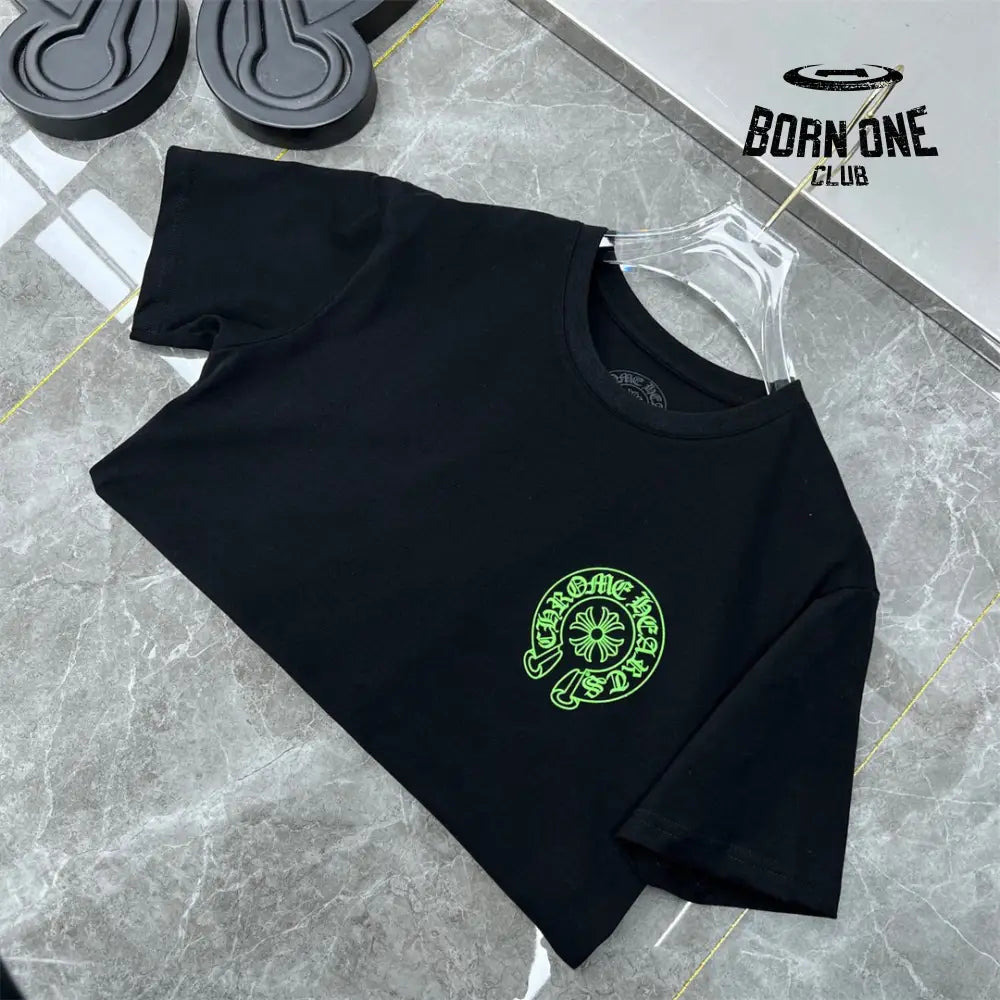 Chrome Hearts Green Cross T-Shirt Black
