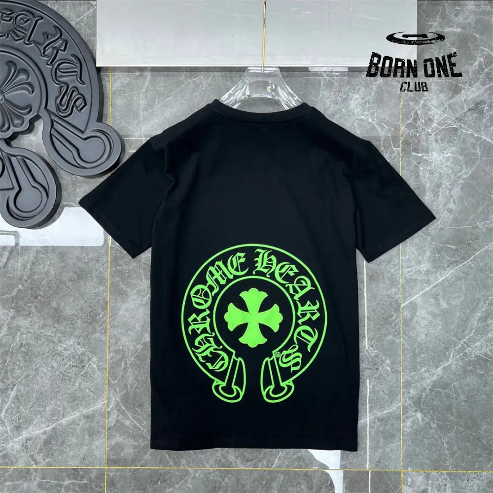 Chrome Hearts Green Cross T-Shirt Black