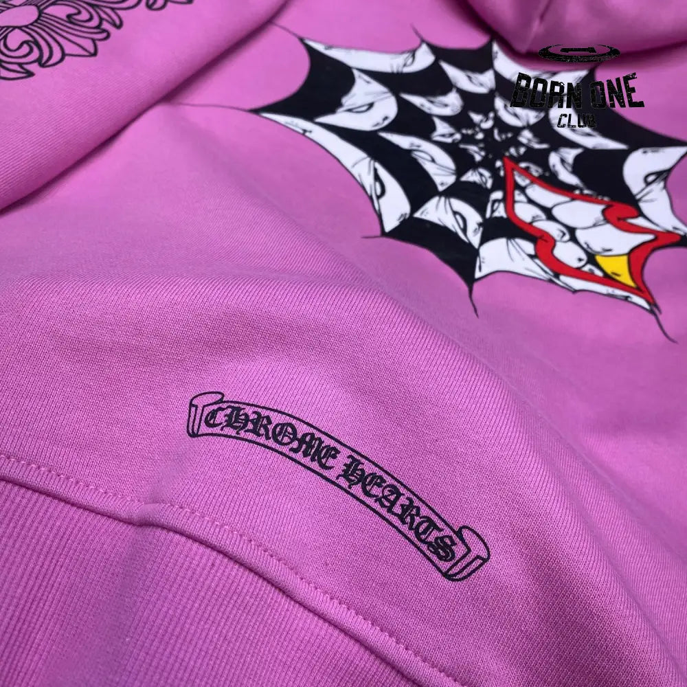 Chrome Hearts Hoodie Pink Moletom
