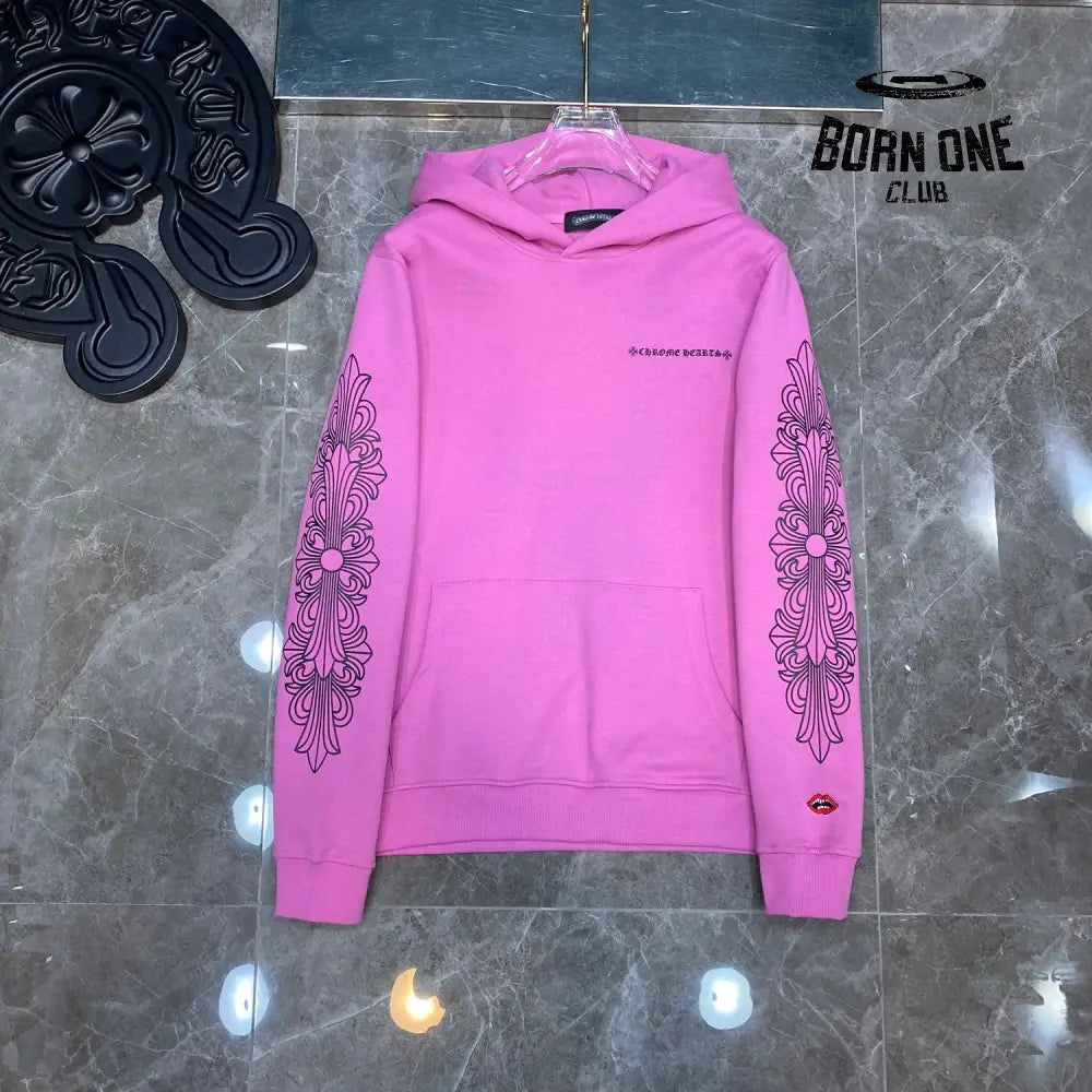 Chrome Hearts Hoodie Pink Moletom