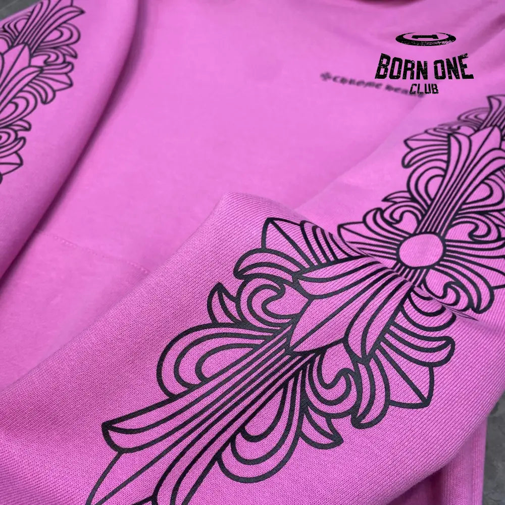 Chrome Hearts Hoodie Pink Moletom