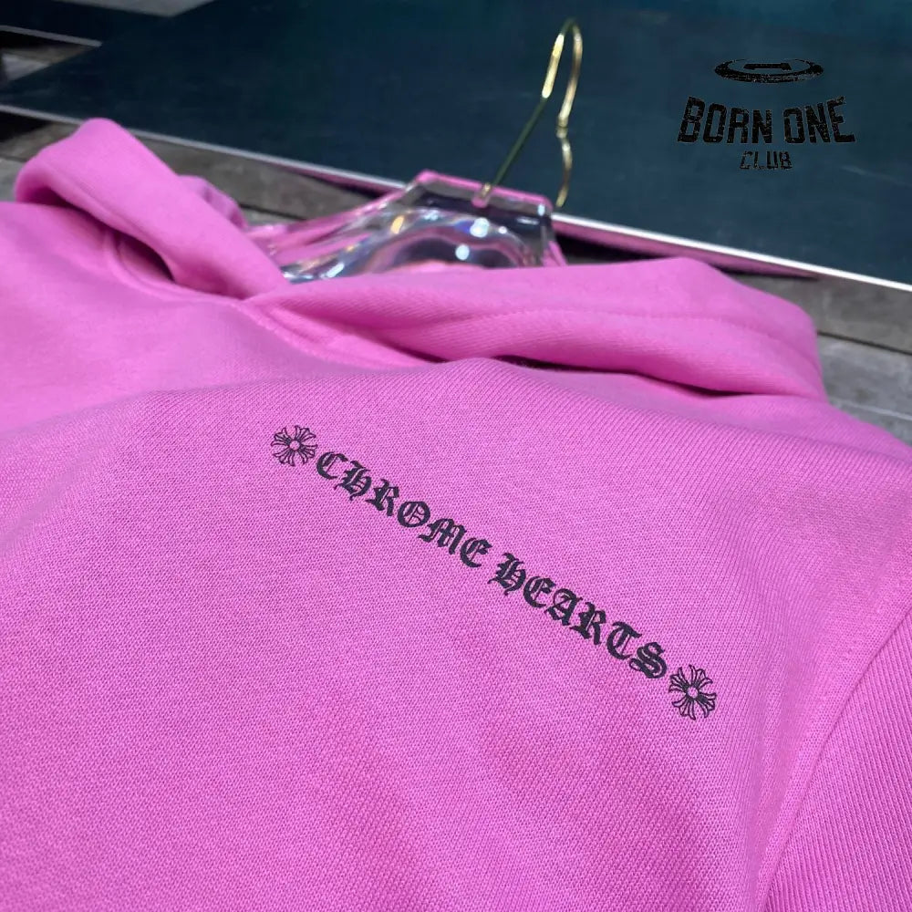 Chrome Hearts Hoodie Pink Moletom