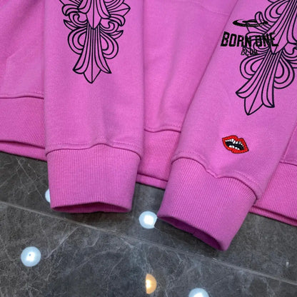 Chrome Hearts Hoodie Pink Moletom