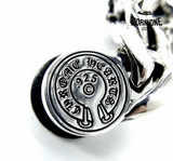 Chrome Hearts Link Clip Thick Bracelete Prata 925
