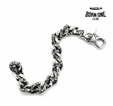 Chrome Hearts Link Clip Thick Bracelete Prata 925