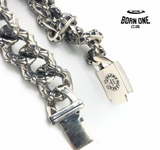CHROME HEARTS Plus Extra Fancy Chain Thick Bracelet Prata 925