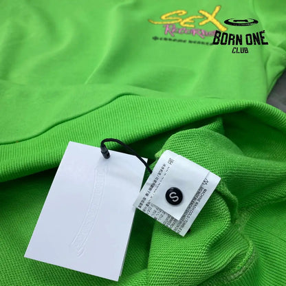 Chrome Hearts Records Green Hoodie Moletom