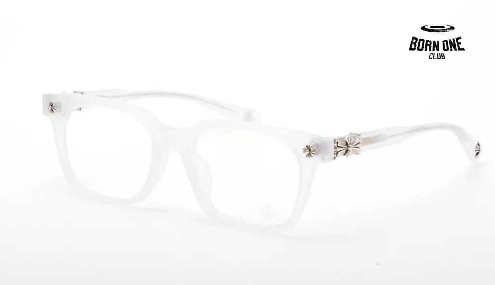 Chrome Hearts Transparent White Glasses Óculos (Alta Qualidade)