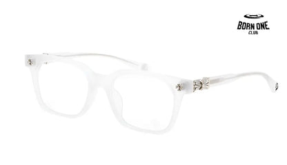 Chrome Hearts Transparent White Glasses Óculos (Alta Qualidade)