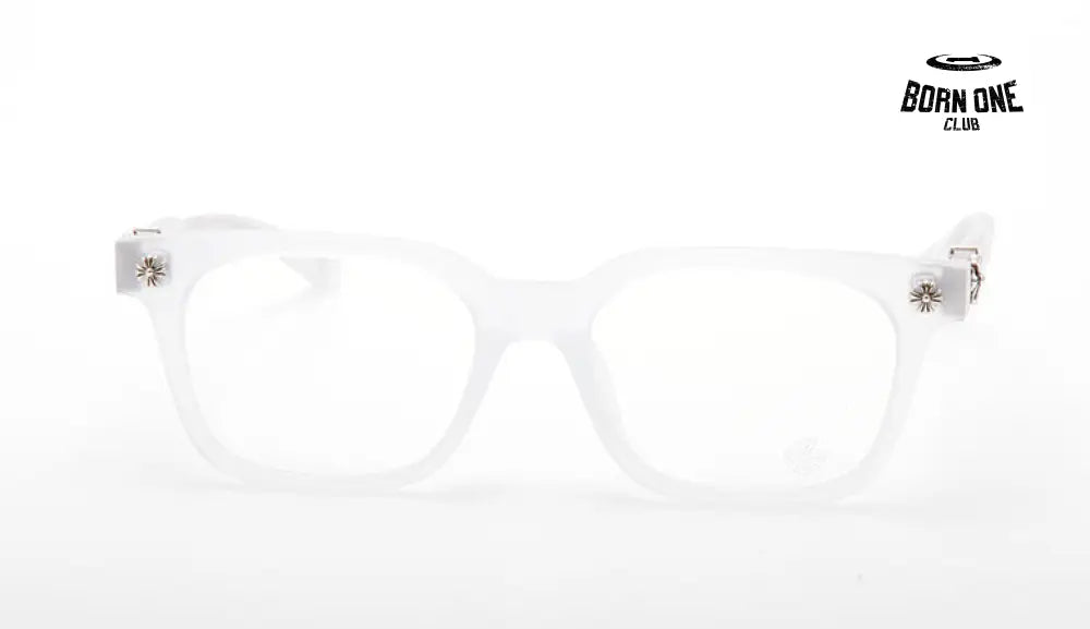 Chrome Hearts Transparent White Glasses Óculos (Alta Qualidade)