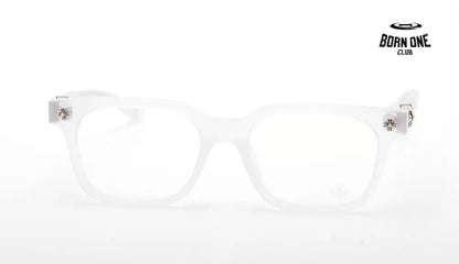 Chrome Hearts Transparent White Glasses Óculos (Alta Qualidade)