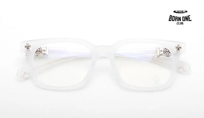 Chrome Hearts Transparent White Glasses Óculos (Alta Qualidade)