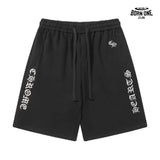 Bermuda Moletom Chrome Hearts Embroidered Preta