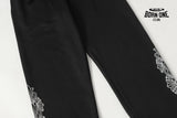 Calça Moletom Chrome Hearts Horseshoe Floral Preta