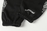 Calça Moletom Chrome Hearts Horseshoe Floral Preta
