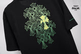 Camiseta Chrome Hearts Neon Green Cross Back