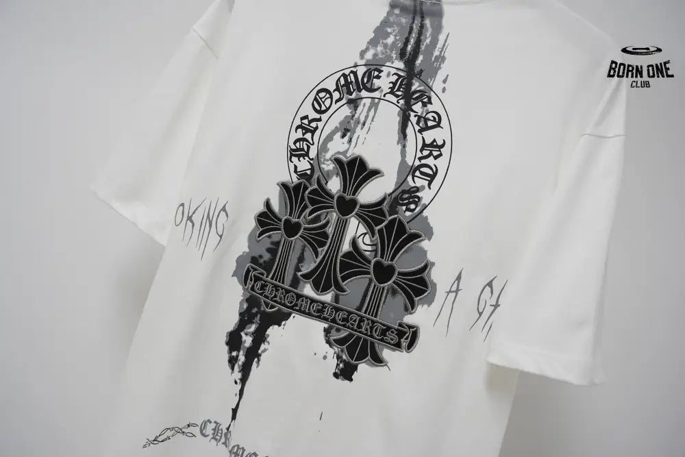 Camiseta Chrome Hearts Graffiti Cross