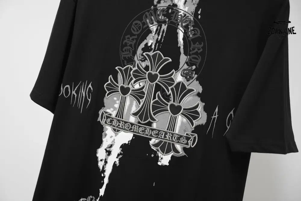 Camiseta Chrome Hearts Graffiti Cross