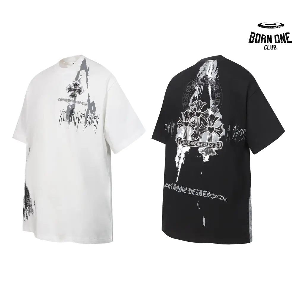Camiseta Chrome Hearts Graffiti Cross