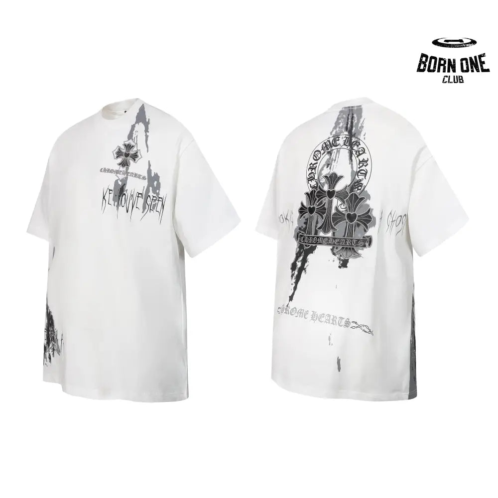 Camiseta Chrome Hearts Graffiti Cross