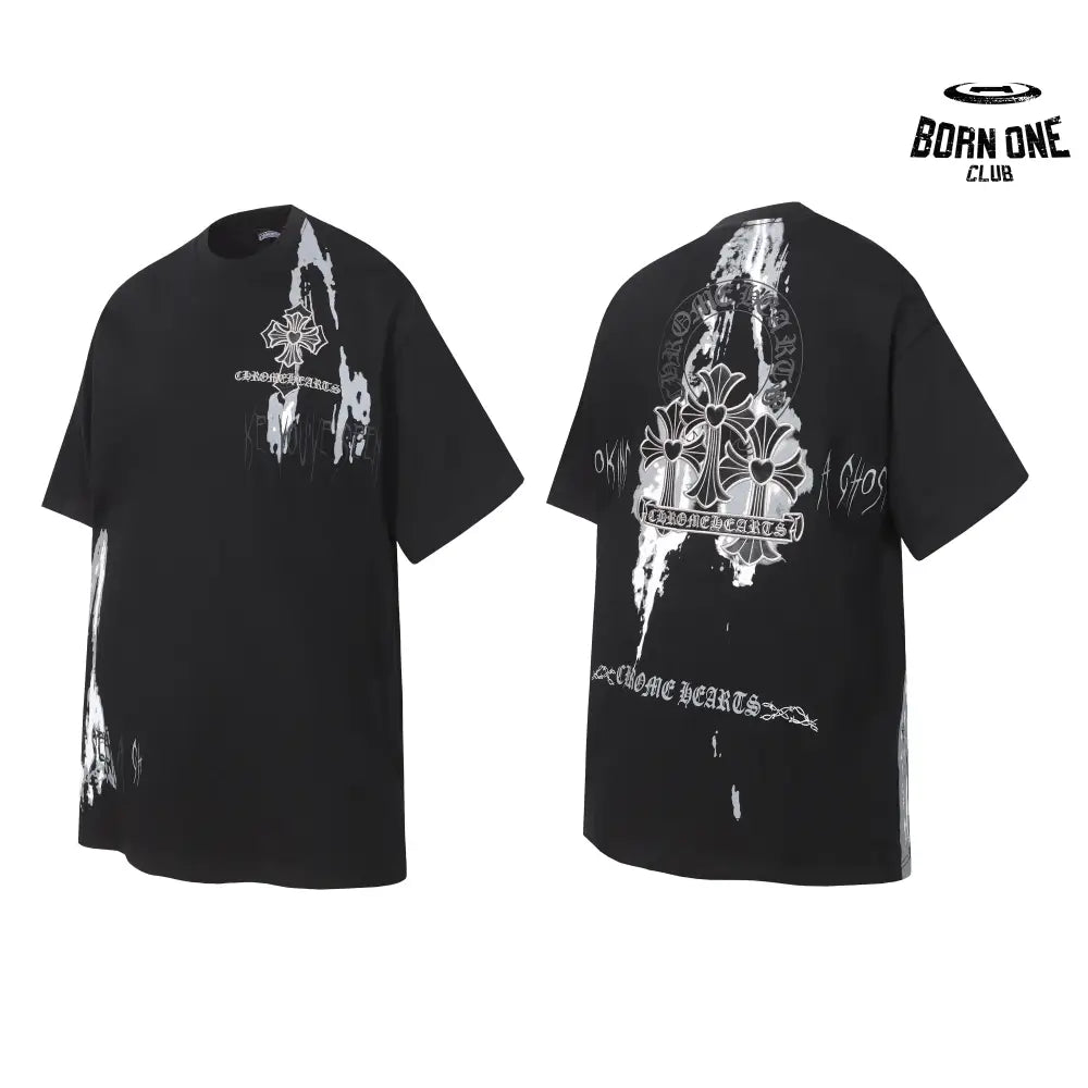 Camiseta Chrome Hearts Graffiti Cross