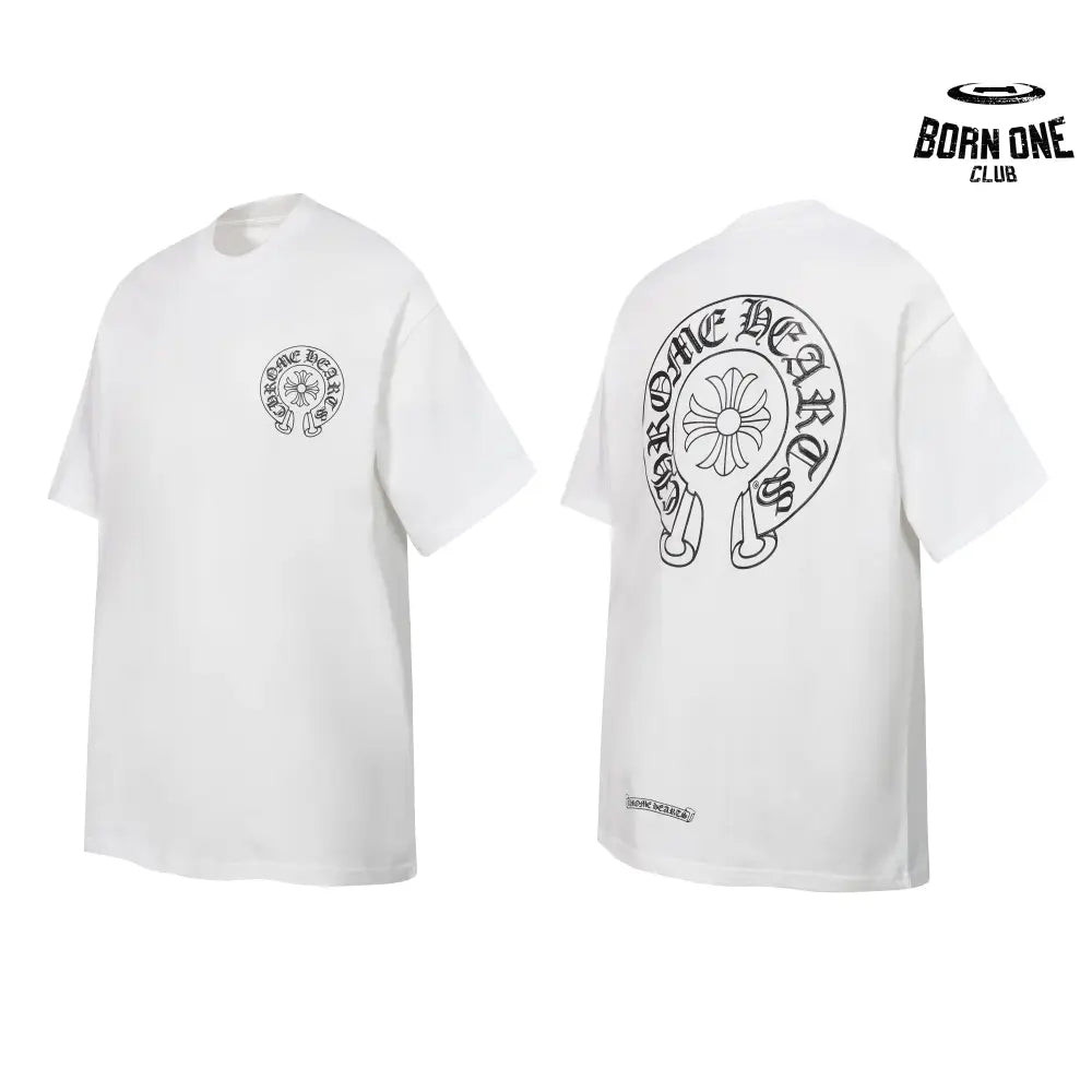 Camiseta Chrome Hearts Glow In The Dark Horseshoe Preta