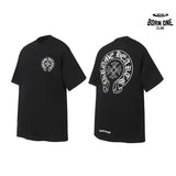 Camiseta Chrome Hearts Glow In The Dark Horseshoe Preta